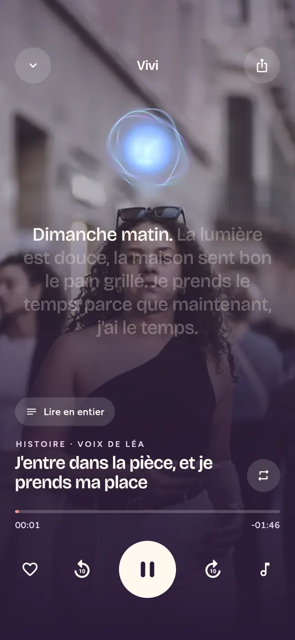 Écouter son histoire de manifestation, lue mot à mot